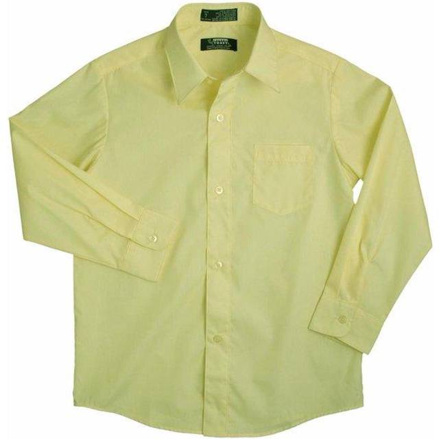French Toast Boys Expandable Collar Dress With Long Sleeves (Standard & Husky) Button Down Shirt  Yellow  5 US