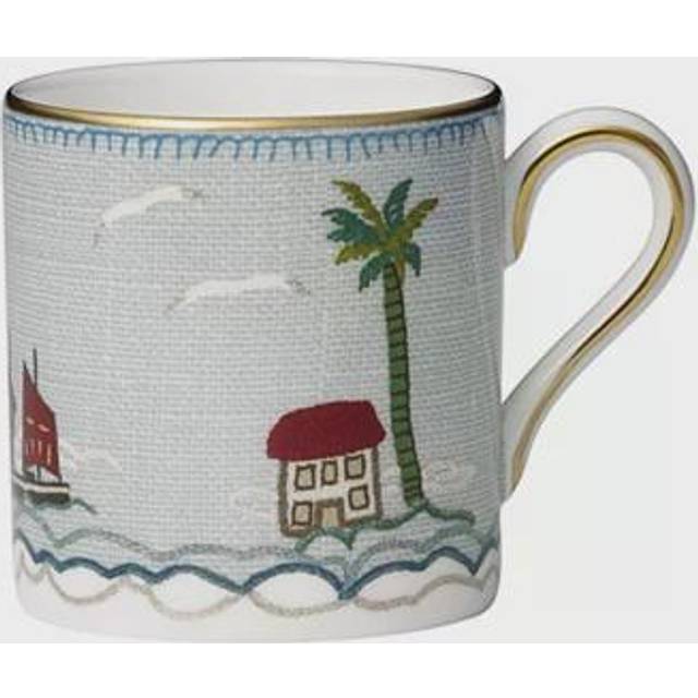 Sailor's Farewell Coffee Cup and Saucer - Blue