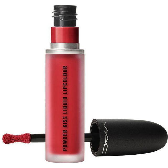 MAC Cosmetics Powder Kiss Liquid Lipcolour Matt flytande läppstift Skugga Ruby Boo 5 ml