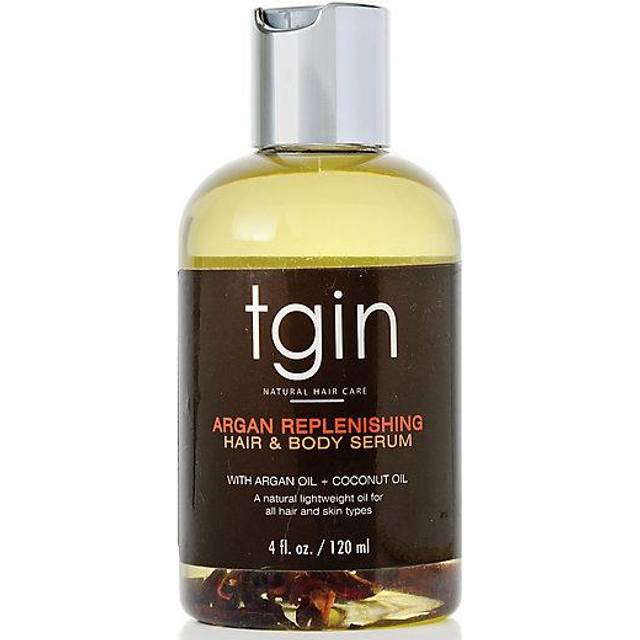 tgin Argan Replenishing and Hair Body Serum For Natural Hair - Dry Hair - Curly Hair - 4 Oz