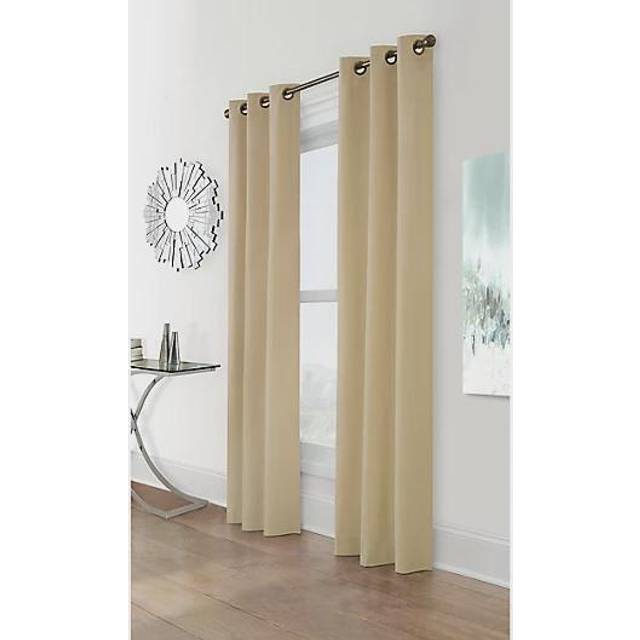 Thermalogic Weathermate Insulated Grommets Cotton Curtain Panels  80 x 54