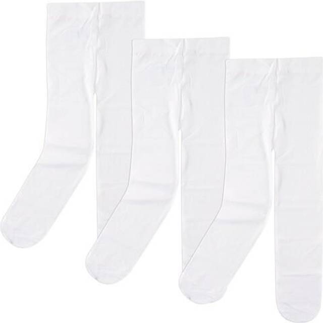 Luvable Friends Baby Girls' Nylon Tights  White  9-18 Months US