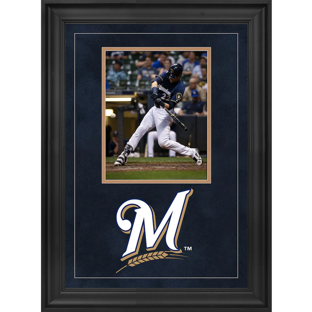 Milwaukee Brewers Deluxe Framed 8" x 10" Vertical Photograph Frame with Team Logo