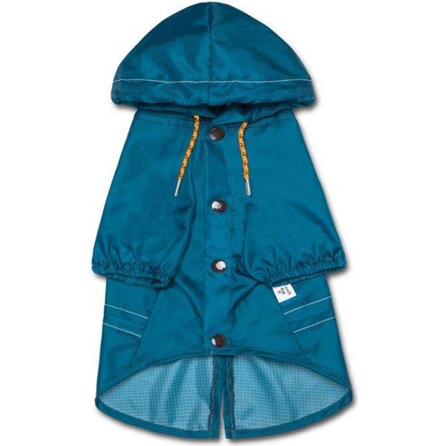 Touchdog 'Split-Vent' Lightweight Dog Raincoat Poncho - Waterproof Dog Coat with Adjustable Waist and Split-Vent - Pet Raincoat or Outdoor Dog Jacket