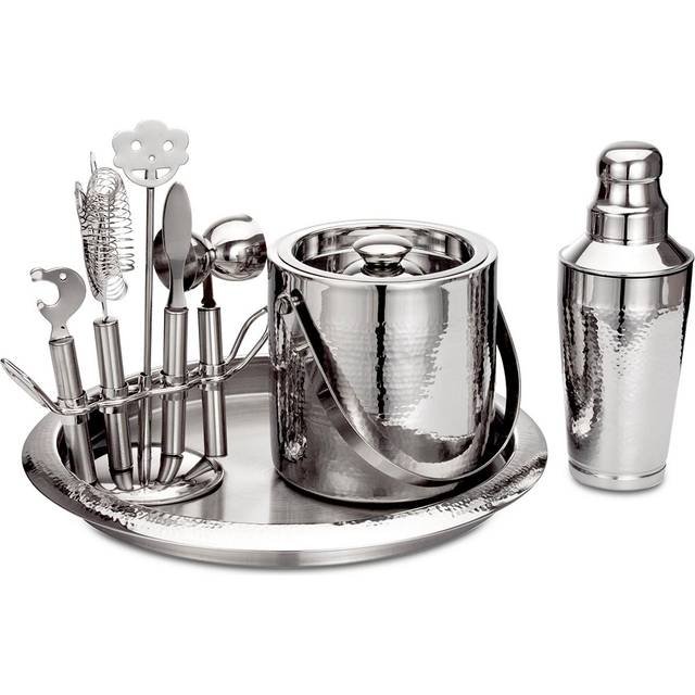 Godinger Callan Hammered Bar Set With Tools