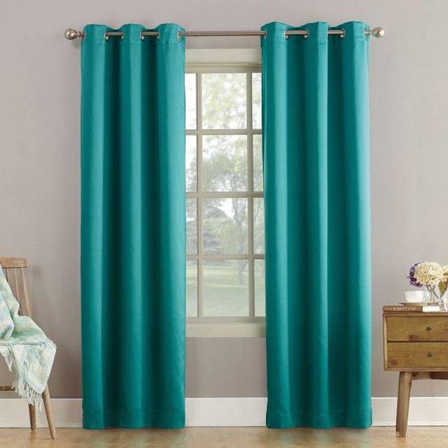 "Becca Energy Efficient Grommet Curtain Panel, 40"""" x 95"""", Sage Green"