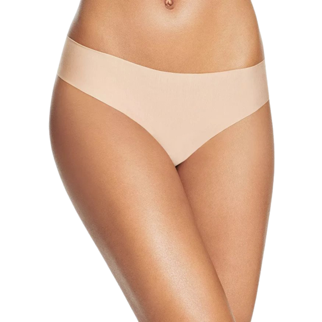 Butter Mid-Rise Thong in Beige - XS