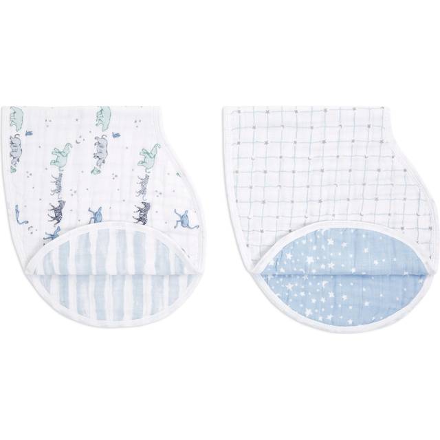 Aden + Anais Aden + Anais 100% bomull Muslin Rising Star Burpy BIBS 2 Paket