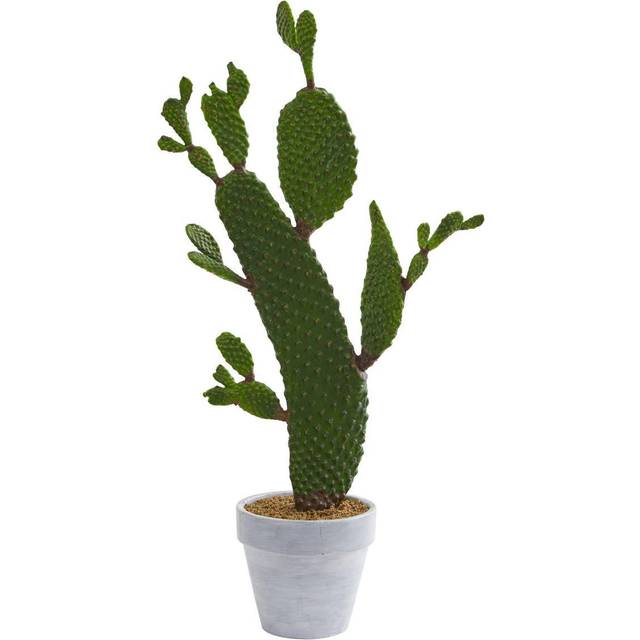 Nearly Natural 27-in. Cactus Artificial Silk Plants, 6x11x27, Green