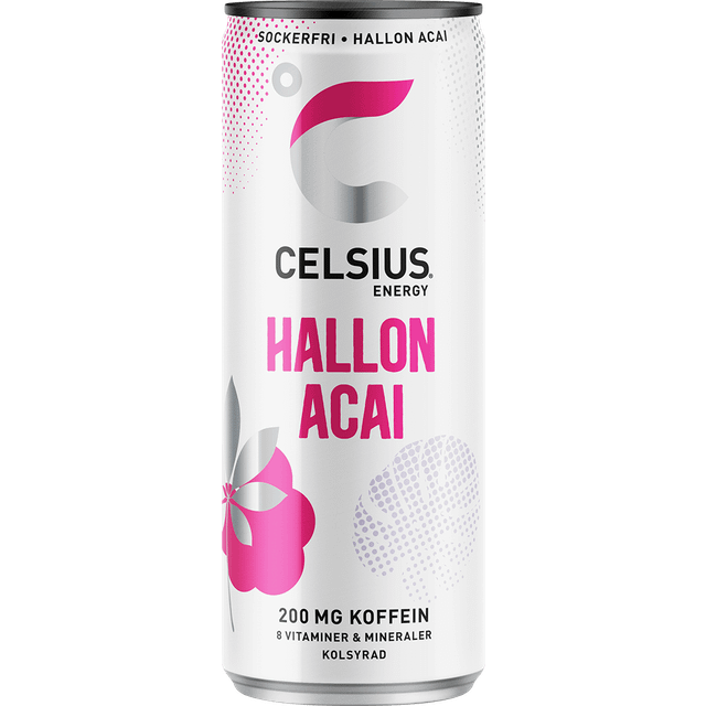 Celsius Hallon & Acai Energidryck 35,5 cl