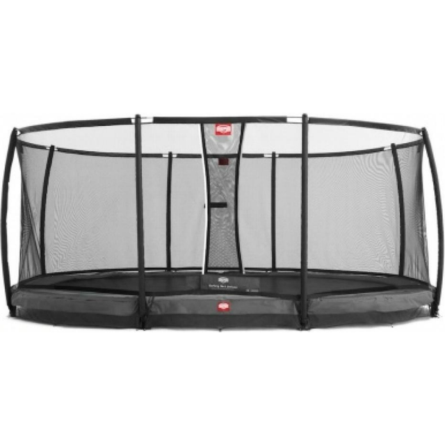 Studsmatta BERG InGround Grand Champion Grön 350x250 oval  Airflow + skyddsnät Deluxe