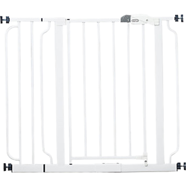 Regalo Easy Step Walk Thru Gate, White, Fits Spaces between 29 inches and 39 inches Wide