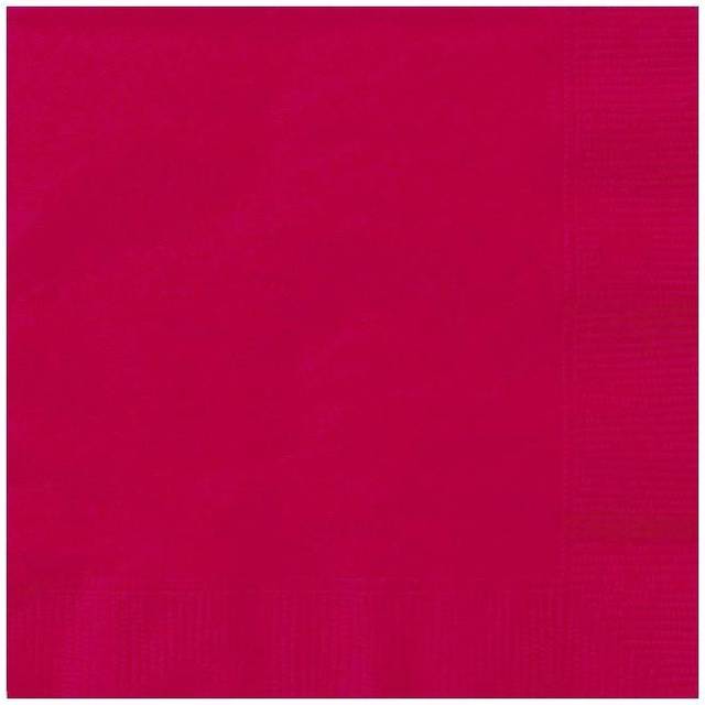 20 Ruby Red Luncheon Napkins