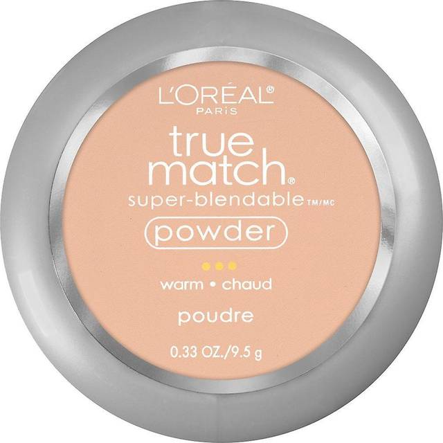 L'Oréal, True Made, Super Blendable Powder, W3 Light Medium, 9.5 g (0.33 oz)