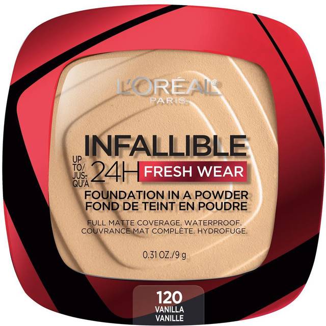 L'Oréal, Infallible 24H Fresh Wear, Foundation In A Powder, 120 Vanilla, 0.31 oz (9 g)