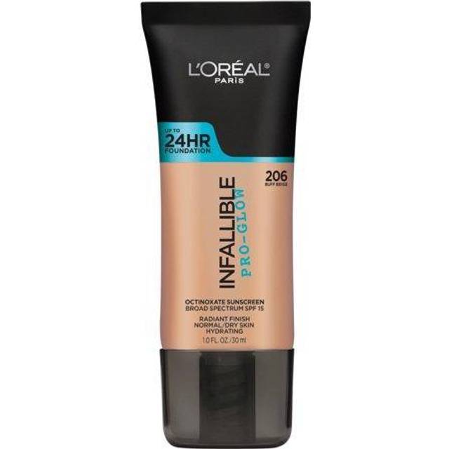 L'Oreal Paris Makeup Infallible Up to 24HR Pro-Glow Foundation, 202 Creamy Natural, 1 fl. oz.