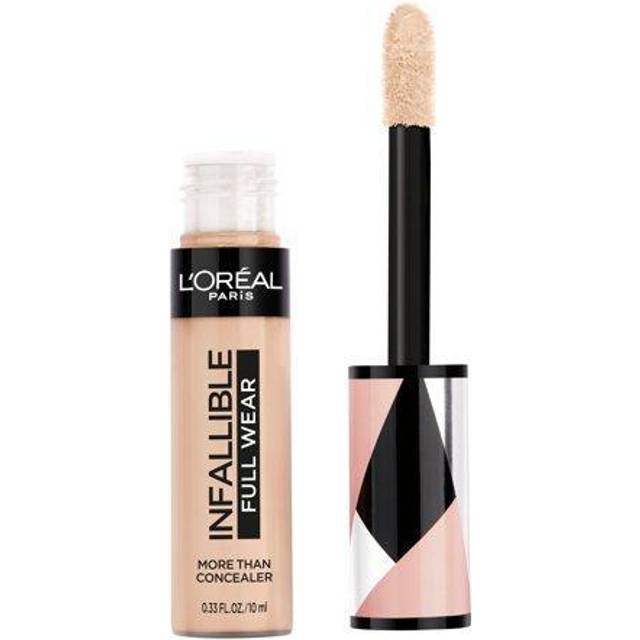L'Oréal Paris Makeup Infallible Full Wear Concealer, Full Coverage, EXTRA LARGE Applicator, Waterproof, Multi-Use Concealer to Shape, Cover, Contour & Sculpt, Matte Finish, Amber, 0.33 fl. oz.