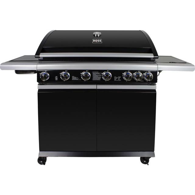 Boss Grill Alabama Elite 6 Burner Gas BBQ in Black - Silver