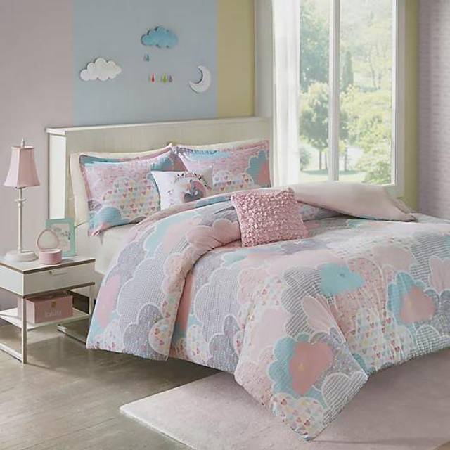 Urban Habitat Kids Duvet Set Vibrant Fun and Playful Print All Season comforter cover Matching Shams  Decorative Pillow  children Bedding  Bedroom DAc