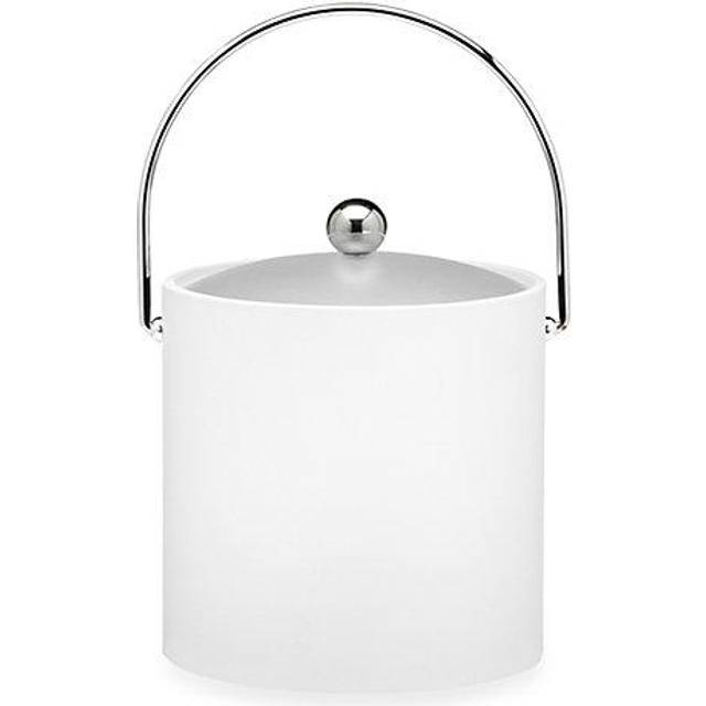 Process Blue 3 Qt. Ice Bucket  Chrome Bale Handle  Chrome Round Knob  Frosted Vinyl Lid