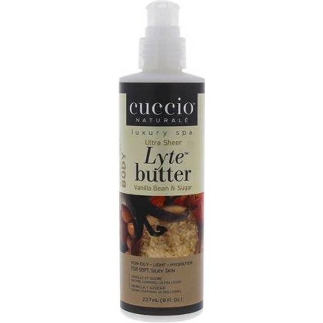 Cuccio Lyte Ultra-Sheer Body Butter - vaniljböna och socker för unisex 8 oz Body Lotion