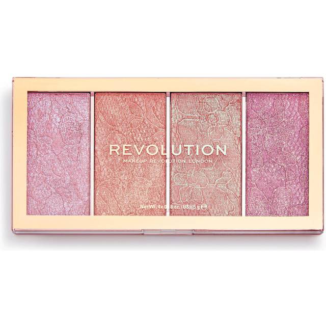 Revolution Vintage Lace Intense Cream To Powder Blush Palette 4 x 5g
