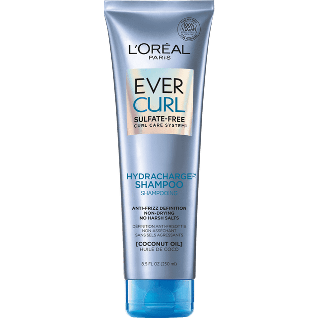 L'Oreal Paris Sulfate Free Conditioner for Curly Hair  Lightweight  Anti-Frizz Hair Care with Coconut Oil  EverPure  8.5 Fl Oz (Packaging May Vary)