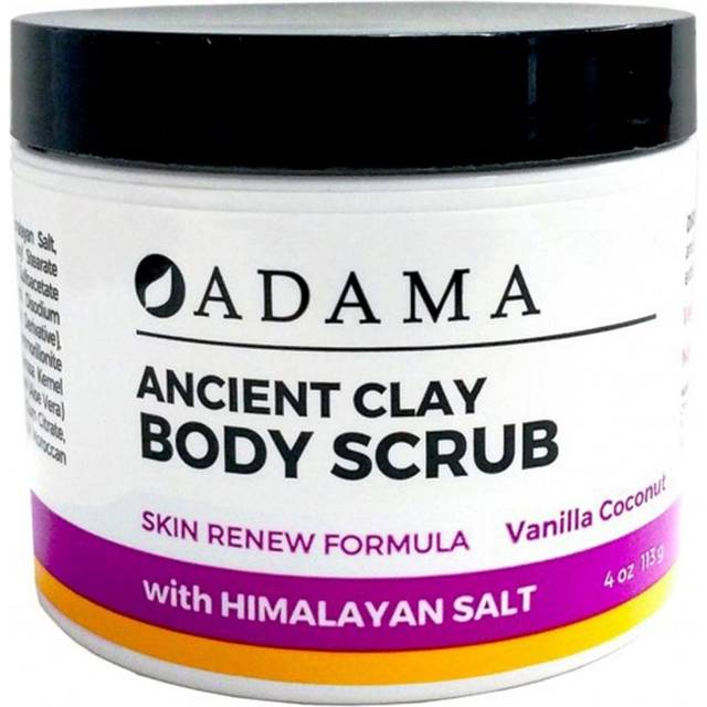 Zion Health, Adama, Ancient Clay, Body Scrub, Vanilla Coconut, 4 oz (113 g)