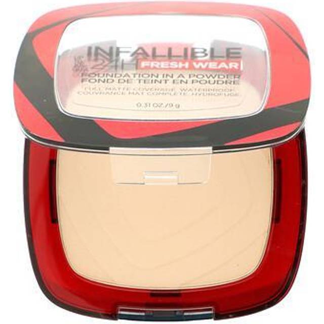 L'Oréal, Infallible 24H Fresh Wear, Foundation In A Powder, 10 Porcelain, 0.31 oz (9 g)