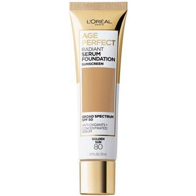 L'Oréal Paris Age Perfect Radiant Serum Foundation med SPF 50, Golden Sun, 1 uns