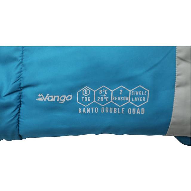 Vango Kanto Double Quad Sleeping Bag: Bondi Blue Colour: Bondi Blue