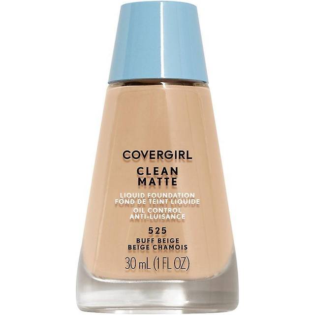 COVERGIRL Clean Matte Liquid Foundation Buff Beige 525  1 oz (packaging may vary)
