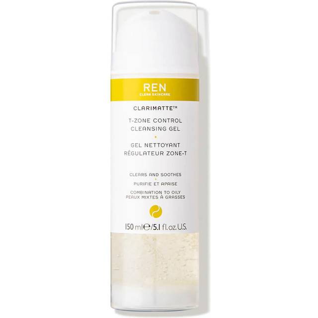 REN Clean Skincare Clarimatte T-Zone Control Cleansing Gel Combination To Oily Skin 150ml
