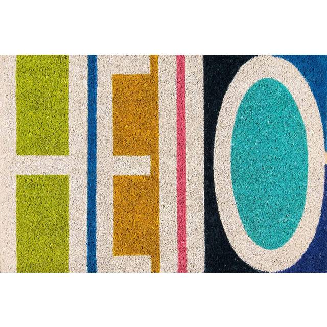 Novogratz Aloha ALO-2 Multi Hello 1'6 X 2'6
