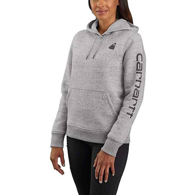 Carhartt Clarksburg Logo, hoody women , color: Light Grey , size: M