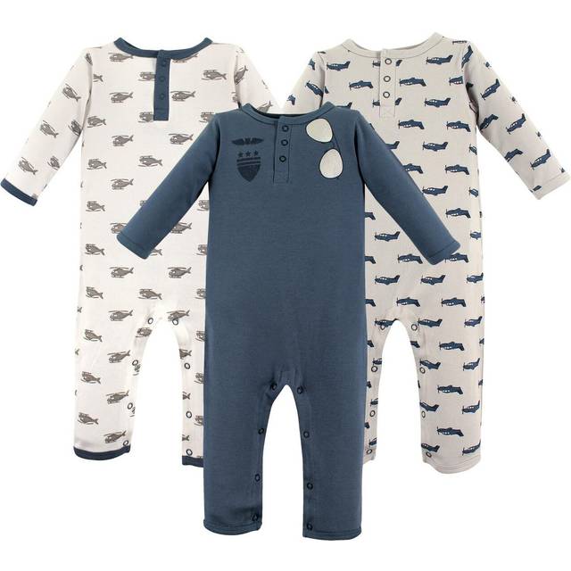 Hudson Baby Unisex Baby Cotton Coveralls  Wingman  0-3 Months