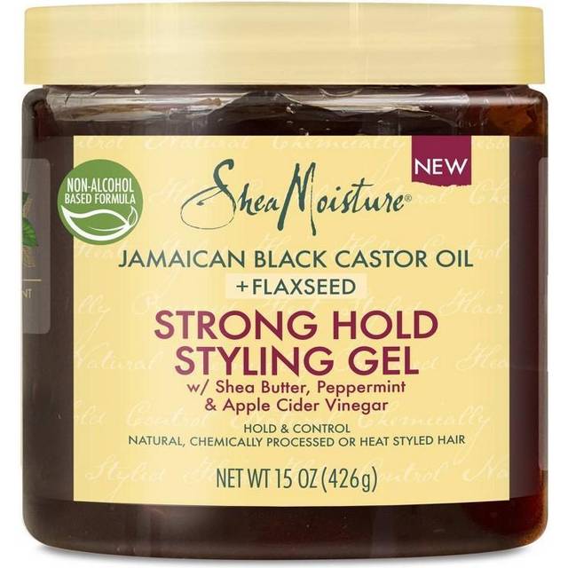 SheaMoisture, Strong Hold Styling Gel, Shea Butter, Peppermint & Apple Cider Vinegar, 15 oz (425 g)