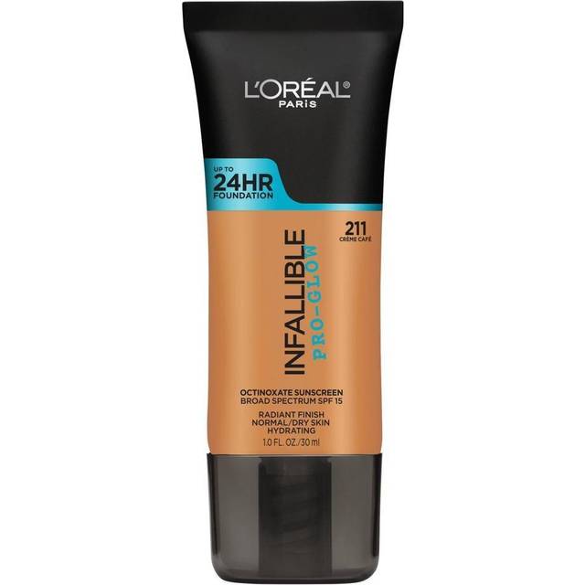 L'Oreal Paris Makeup Infallible Up to 24HR Pro-Glow Foundation, 202 Creamy Natural, 1 fl. oz.