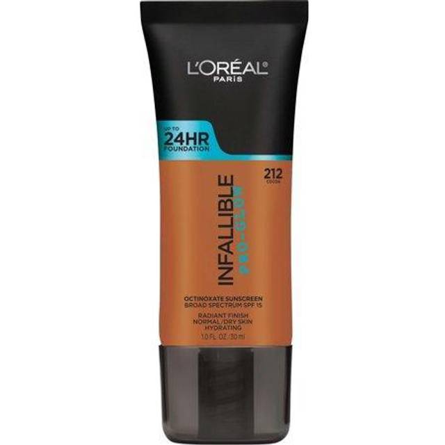 L'Oreal Paris Makeup Infallible Up to 24HR Pro-Glow Foundation, 202 Creamy Natural, 1 fl. oz.