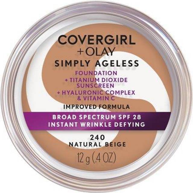 - Olay Simply Ageless Foundation Natural Beige - 0.4 oz. (12 g)