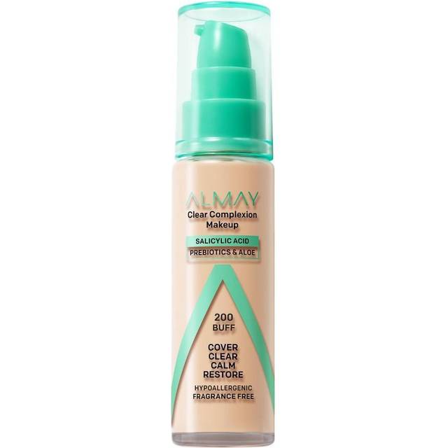 Almay, clear complexion makeup, 200 buffs, 30ml (1fl oz)