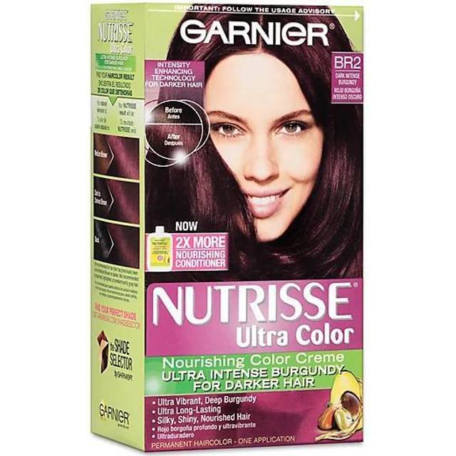 Garnier I0091818 Nutrisse Nourishing Color Creme for Unisex - BR2 Dark Intense Burgundy