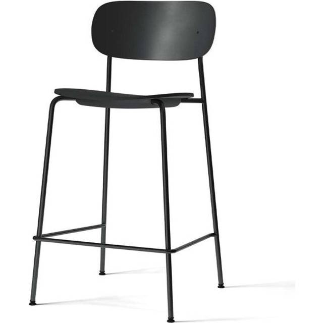 Audo Copenhagen - Co Counter Chair - Barstol - Black Steel / Black Plastic - H: 94,5 x SH: 65,5 x W: 49,4 x D: 48,2 cm