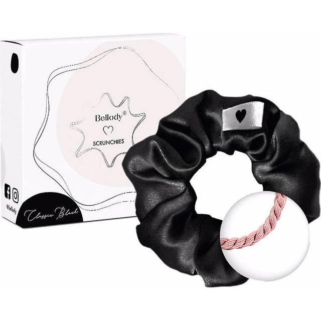 Bellody Original Silk-Scrunchie Classic Black