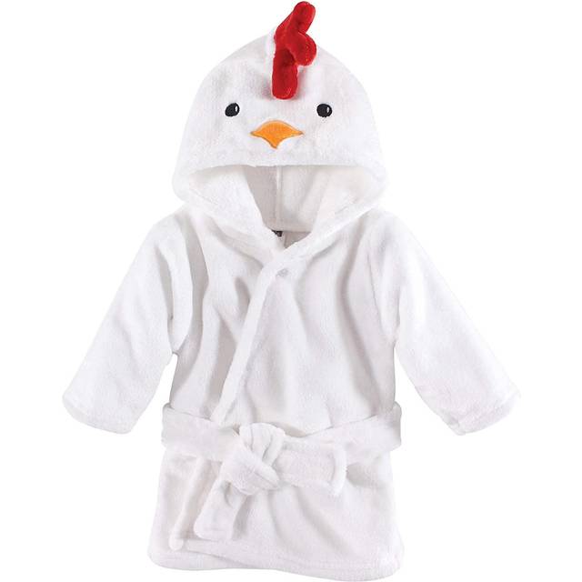 Hudson Baby Unisex Baby Plush Animal Face Bathrobe  Chicken  0-9 Months