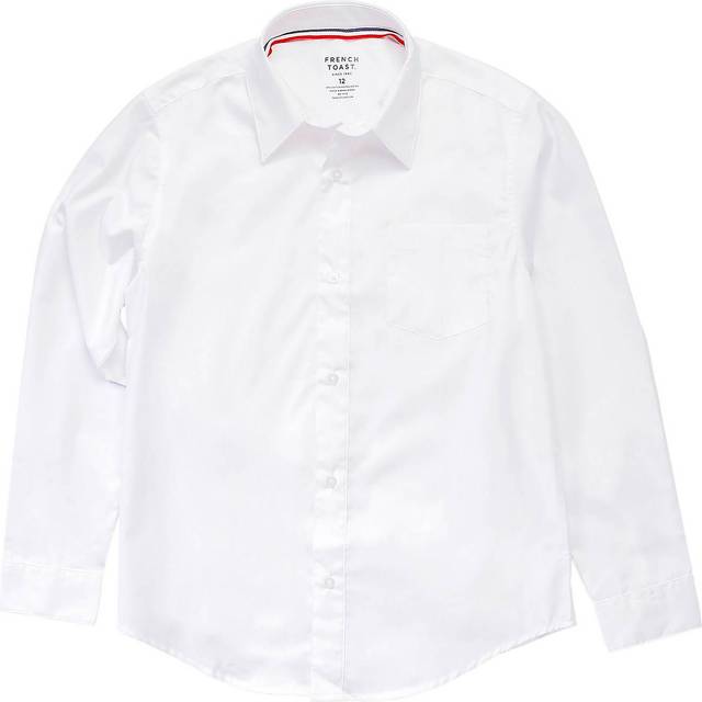 French Toast Boys' Long Sleeve Classic Dress Shirt (Standard & Husky)  White  6