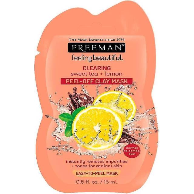 Freeman sweet tea and lemon clearing peel-off clay face mask