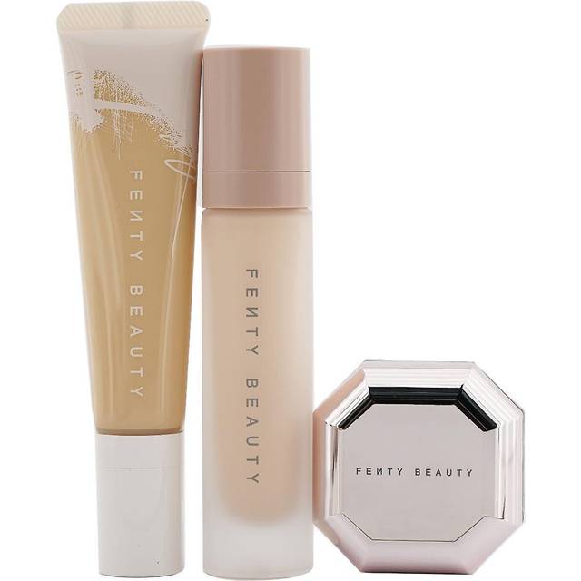 Fenty Beauty Pro Filt'R Hydrating Complexion Kit: Foundation 32ml + Primer 32ml + Instant Retouch Setting Powder 7.8g 140