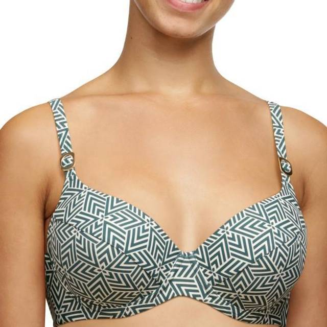 Femilet Aztec Java Sustainable UW Bikini Bra - Green Pattern - F 85 * Kampagne *
