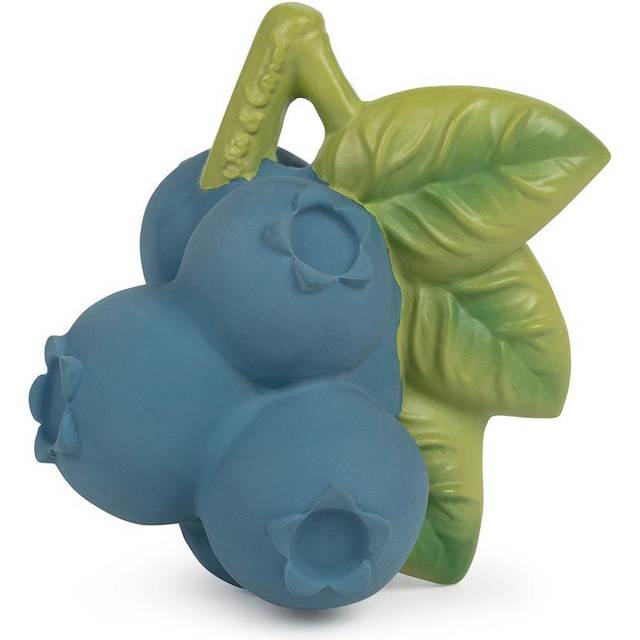 Oli & Carol - Naturligt gummi Baby bitring, Jerry The Blueberry, 8 cm